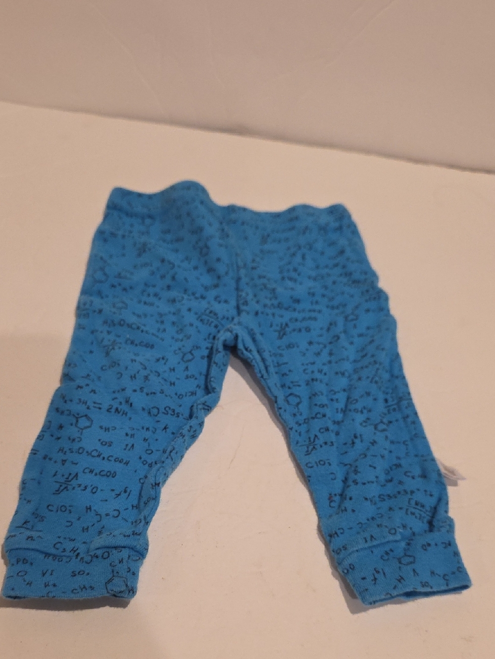 Rosie Pope Blue Toddler Pants with Chemistry Print Size 6-9 Months Math
